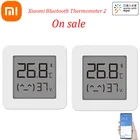 Термометр XIAOMI Mijia Bluetooth, 2020, в наличии, беспроводной, умный, электрический, цифровой, гигрометр, термометр, работа с приложением Mijia