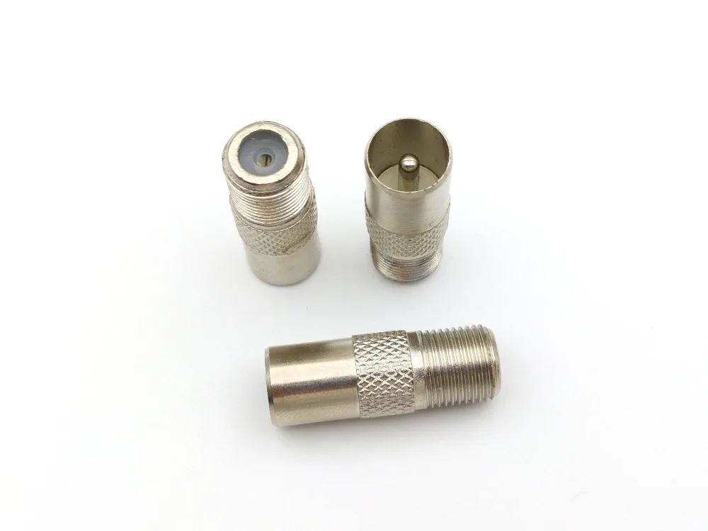 Никелированные соединители адаптера для телевизора со штекером PAL на гнездовой