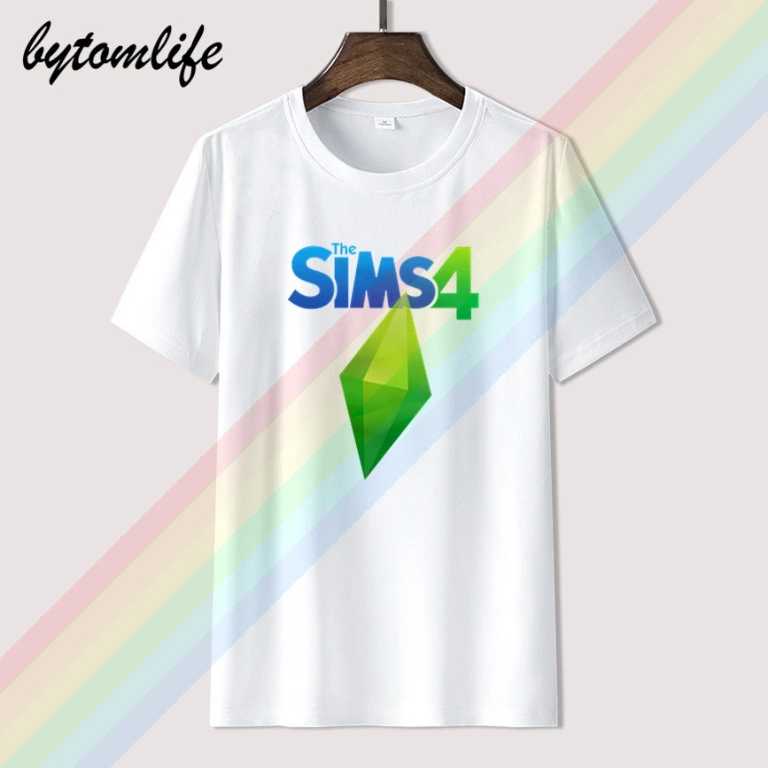 The-Sims-4-Game-O-neck-Casual-t-shirts-Short-Sleeve-For-Men-Women-T-shirt | Мужская одежда
