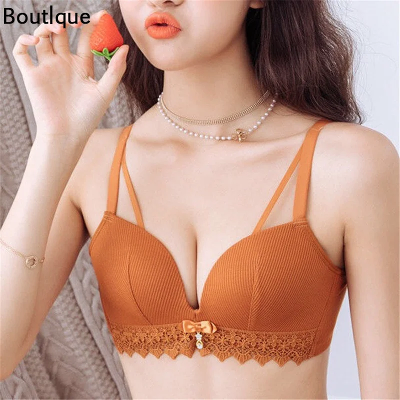 

Small Breasts Gather Together Sexy Girl Bra No Steel Ring Anti Sagging Close Breast Adjustable Underwear Women