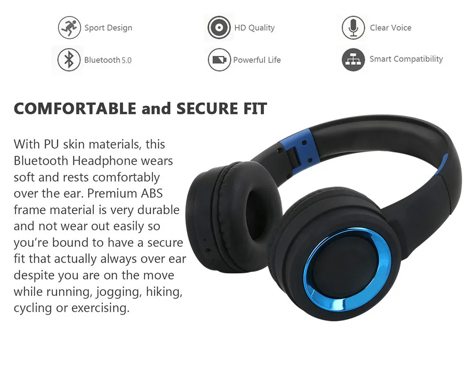 Беспроводная bluetooth-гарнитура с шумоподавлением, Складная портативная bluetooth-гарнитура, гарнитура с микрофоном