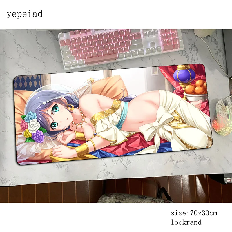 Игровой коврик для мыши Love Live 800x300x3 мм большой игровой Настольный с рисунком из
