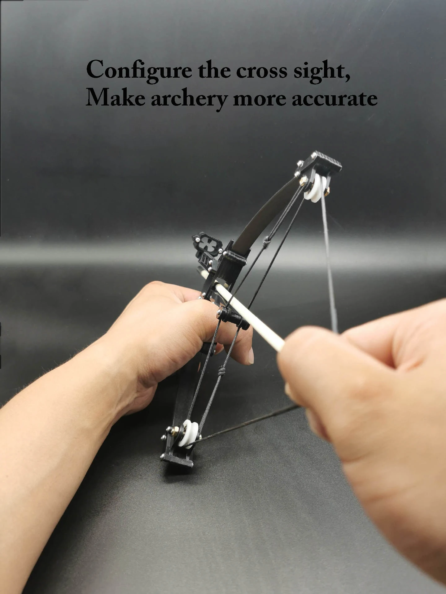 

Mini Triangle Compound Bow Bow And Arrow Indoor Decompression Toy Adult Archery Supplies Targeting Pulley Bow Contact Shooting