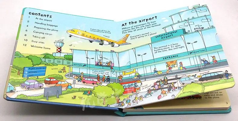 Английская детская 3D картина серия книг в аэропорту органы которые выглядят