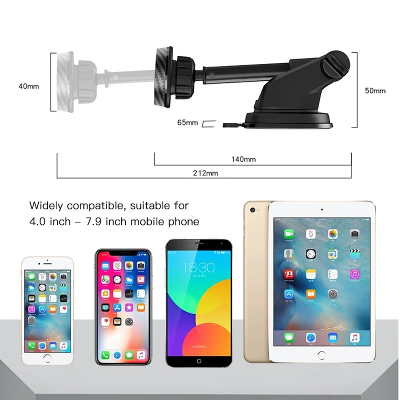 

OCKERED Magnetic Car Phone Mount Holder For iPhone 12 11 Xs Max Dashboard Suction Cup Holder for Car Windshield Dashboard Mount