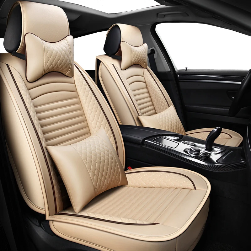 Чехлы из экокожи на автомобильные сиденья накидки для Mitsubishi Group i miev colt lancer eclipse cross|Чехлы сиденья| |