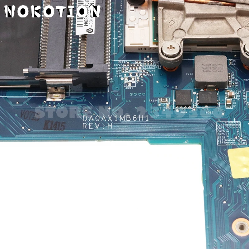 NOKOTION 595184-001 DA0AX1MB6H1 для HP CQ42 CQ62 G42 материнская плата I3 + радиатор подходит 595183-001