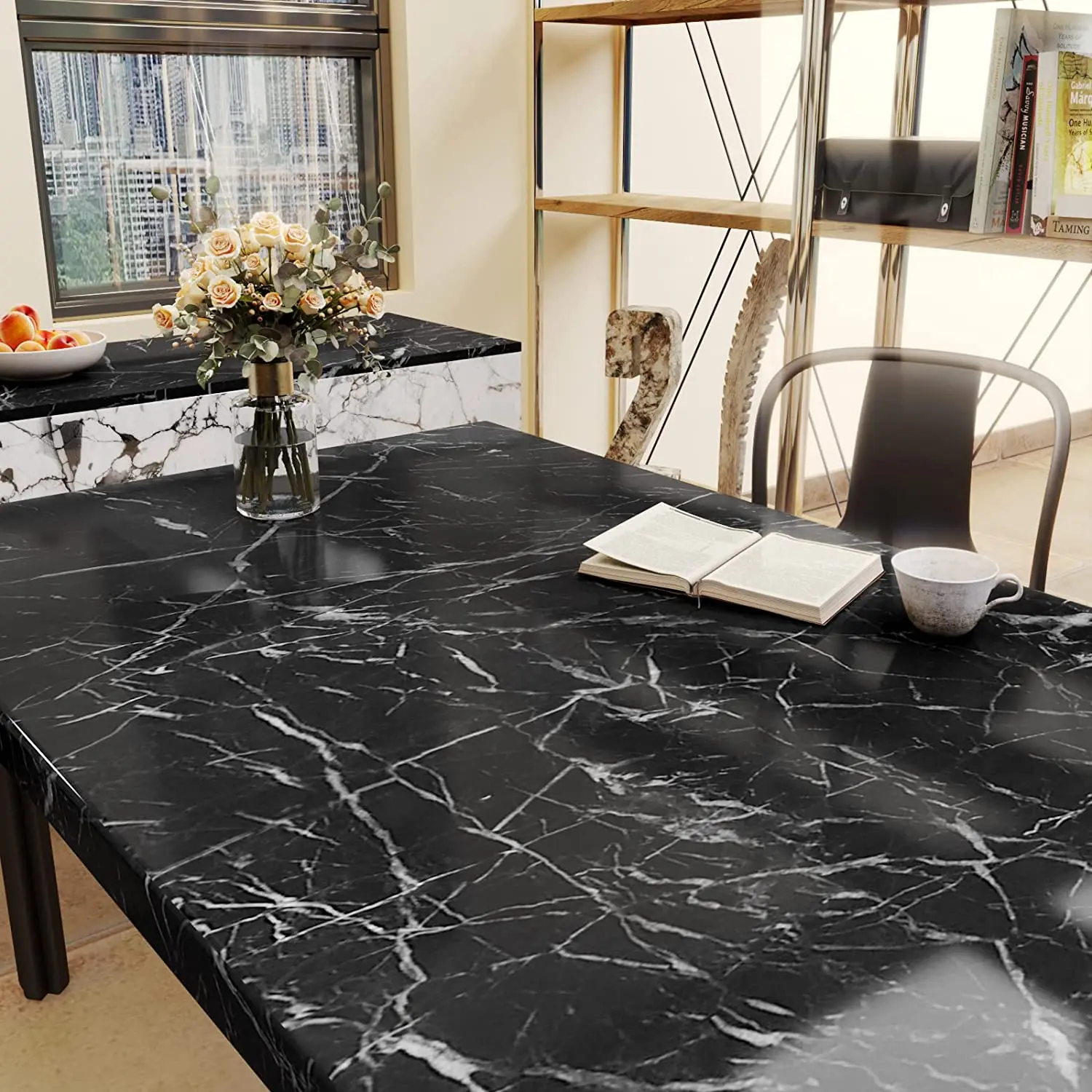 3d self adhesive marble pvc waterproof wallpapers desktop furniture decorative film for kitchen bathroom oil proof wall stickers free global shipping