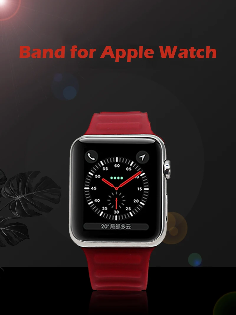 Ремешок силиконовый для Apple Watch Band 45 мм 40 41 38 гелевый волнистый браслет SE Series 6 |