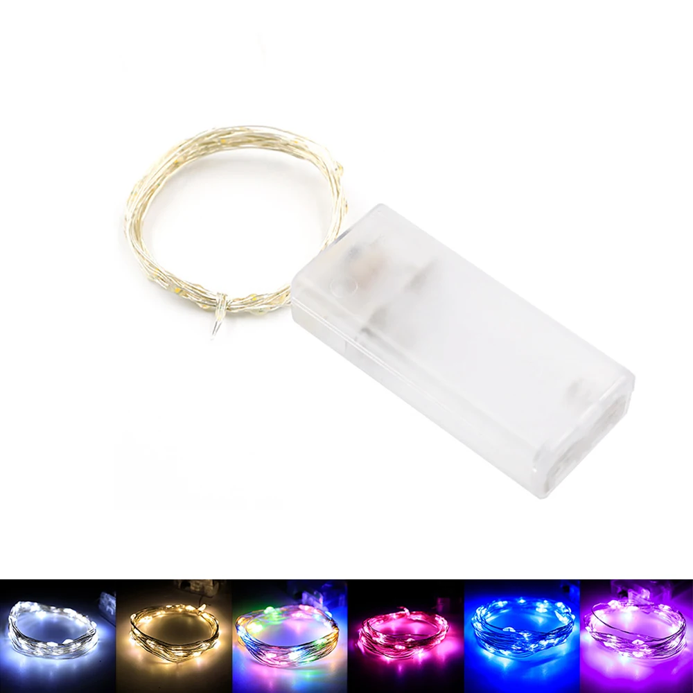 

RGB LED String Light Indoor Decor Party Christmas House Courtyard Decoration Dimmable Lighting Strip Lights by Battary Not USBLE