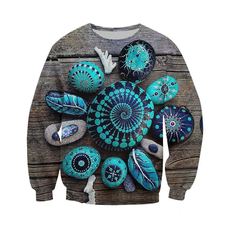 

Fashion 3D full print rock art Datura shirt zipper Hoodie casual shirt