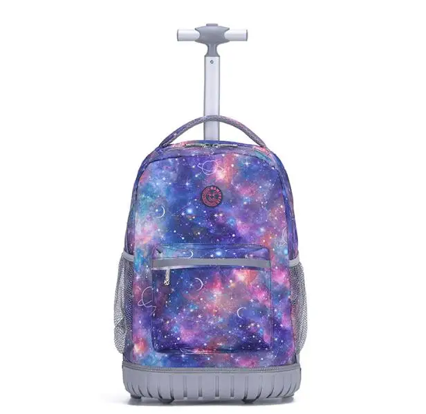 18 inch School trolley backpack Wheeled backpack kids School rolling backpack wheels travel Trolley backpacks bags for teenagers