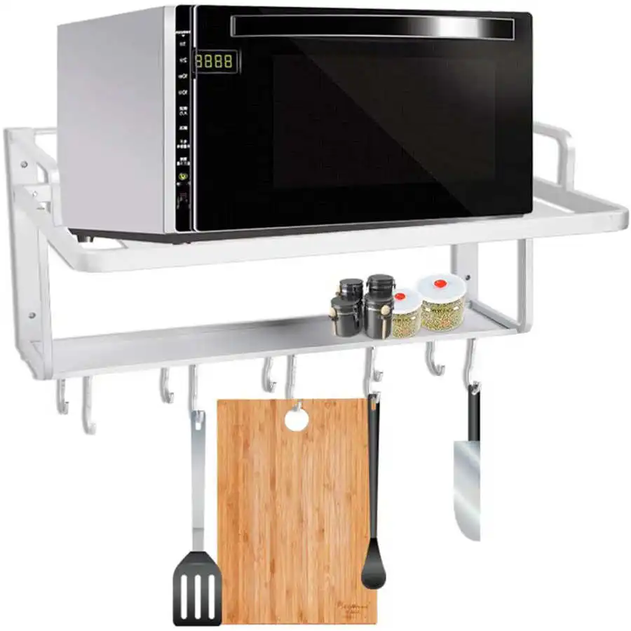 Космическая алюминиевая двухслойная подвесная стойка для микроволновой печи