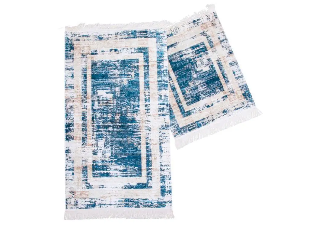 

Farah Rectangle Bathroom Mat Set 2 Li Blue