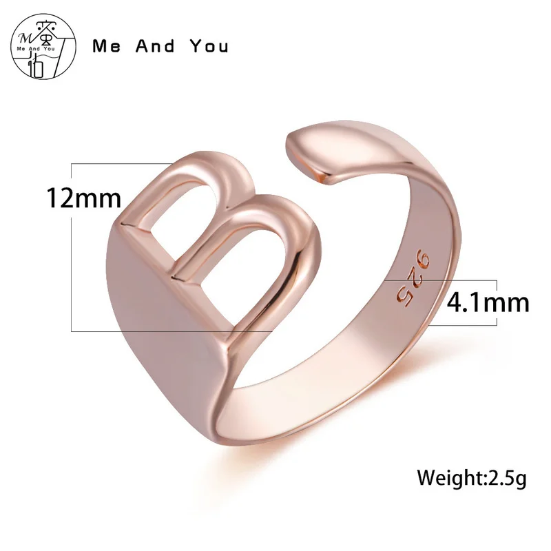 

Ring female opening letter Jewelry creative accessories couple wedding rings
