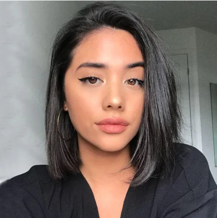 Кружевные передние парики мягкие и шелковые прямые волосы короткий парик с тупым