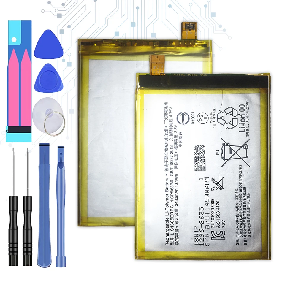 Сменный аккумулятор LIS1605ERPC для SONY Xperia Z5 Premium Z5P Dual E6853 E6883 3430 мАч + номер