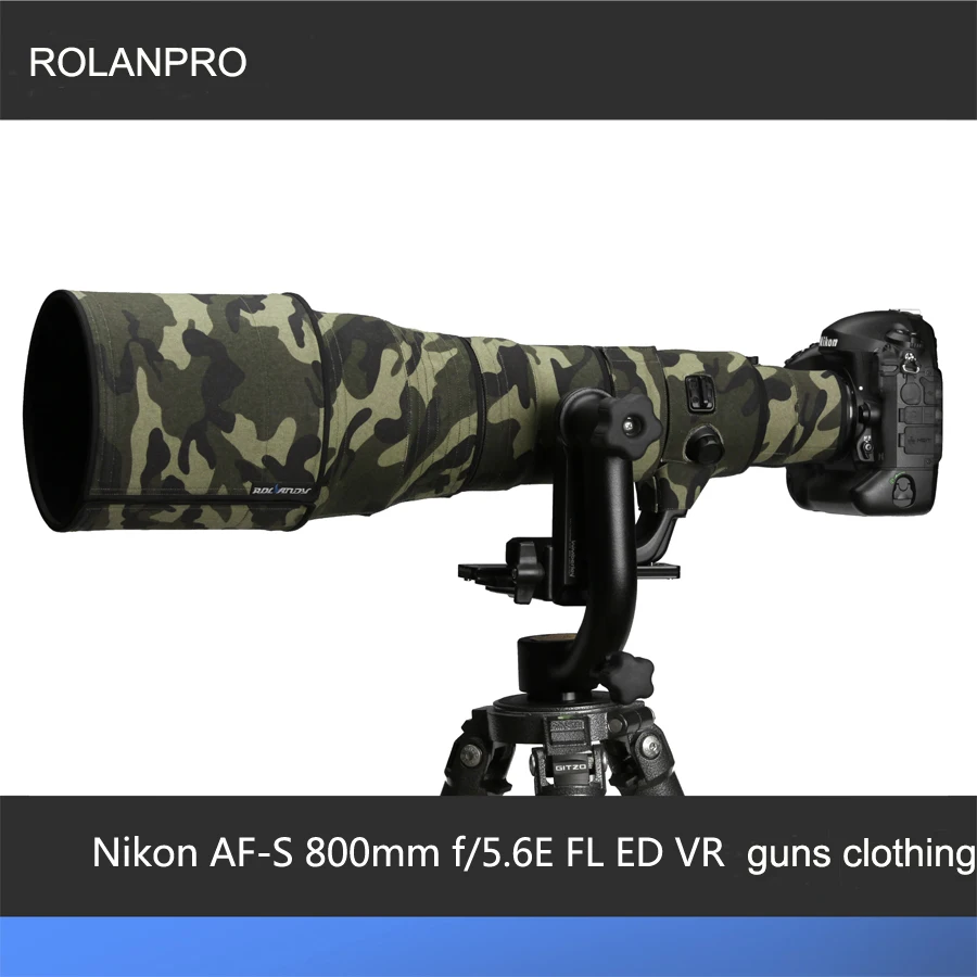 Женская камуфляжная одежда дождевик для Nikkor Nikon линзы ROLANPRO 800 мм f/5.6E FL ED VR защитный