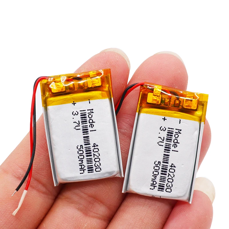Перезаряжаемый литий-полимерный аккумулятор 402030 3 7 в 500 мА · ч для Bluetooth GPS MP3 MP4