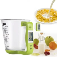 electronic measuring cup lcd screen kitchen used gram cup scale digital beaker weigh temperature food scale