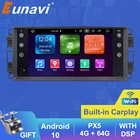 Автомагнитола Eunavi, Android 10, GPS, для Jeep Cherokee, Compass Commander, Wrangler, Dodge Caliber, Chrysler C300, без DVD