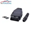 Универсальный Штекерный разъем ELM327 J1962F OBD2 16Pin преобразователь интерфейса автомобиля диагностический инструмент OBD EOBD J1962F оптовая продажа дешевле