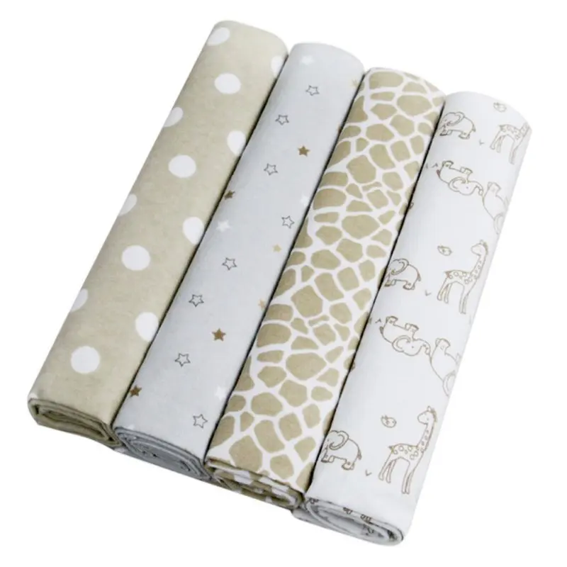 100% хлопок для новорожденных Детское одеяло очень мягкие фланелевые получения