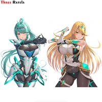 three ratels a733 pneuma xenoblade chronicles cartoon decals for laptop guitar cap decoration kids toy gifts stickers