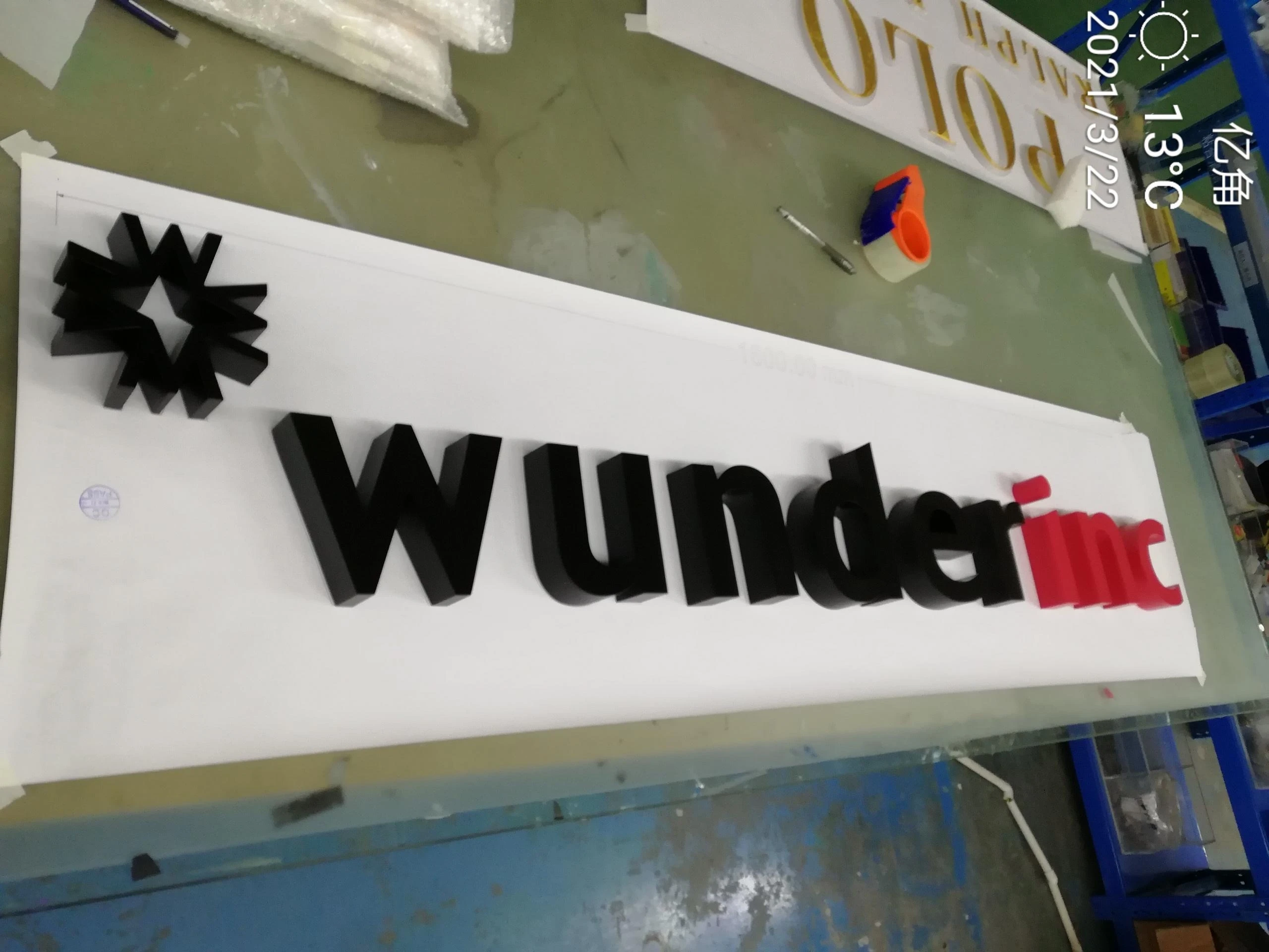 Customized Polished 3D Metal Channel Letter Stainless Steel Sign for Office Advertising | Дом и сад