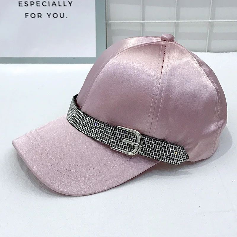 Women Fashion Baseball Cap Topee Dad Hat Baseball Friends Hip Hop Caps Beach Hat Summer Women Bright Diamond Cap