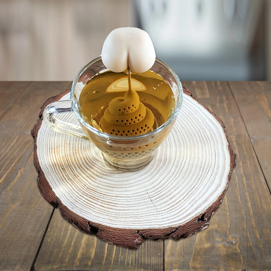 Забавное ситечко для чая нетоксичный инновационный силиконовый заваривания