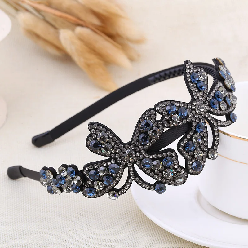 Изящный ободок для волос с двойной бабочкой оптом| |