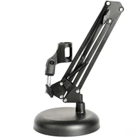 extendable microphone holder table stand lazy bracket 360%c2%b0 rotatable with clamp flexible articulating arm for mic