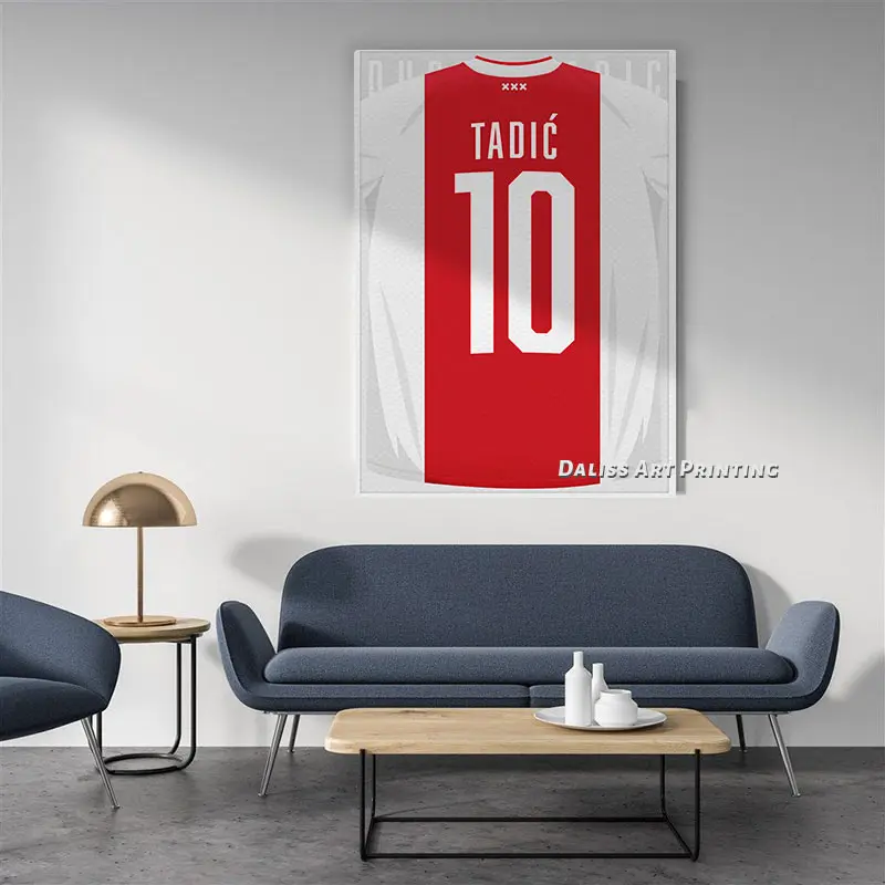 

Canvas Football star Jersey Tadic Pictures Home Decoration Paintings Poster HD Prints Wall Art Modular Living Room Framed