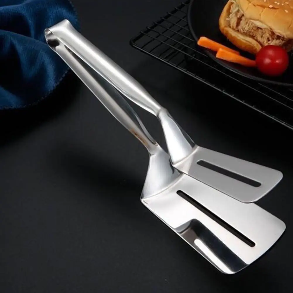 Steel Food Turning Spatula Tongs Cookers Parts Of Pans Set Appliances Spatula Gas Kitchen Steak Cookware Stove Parts G1B8