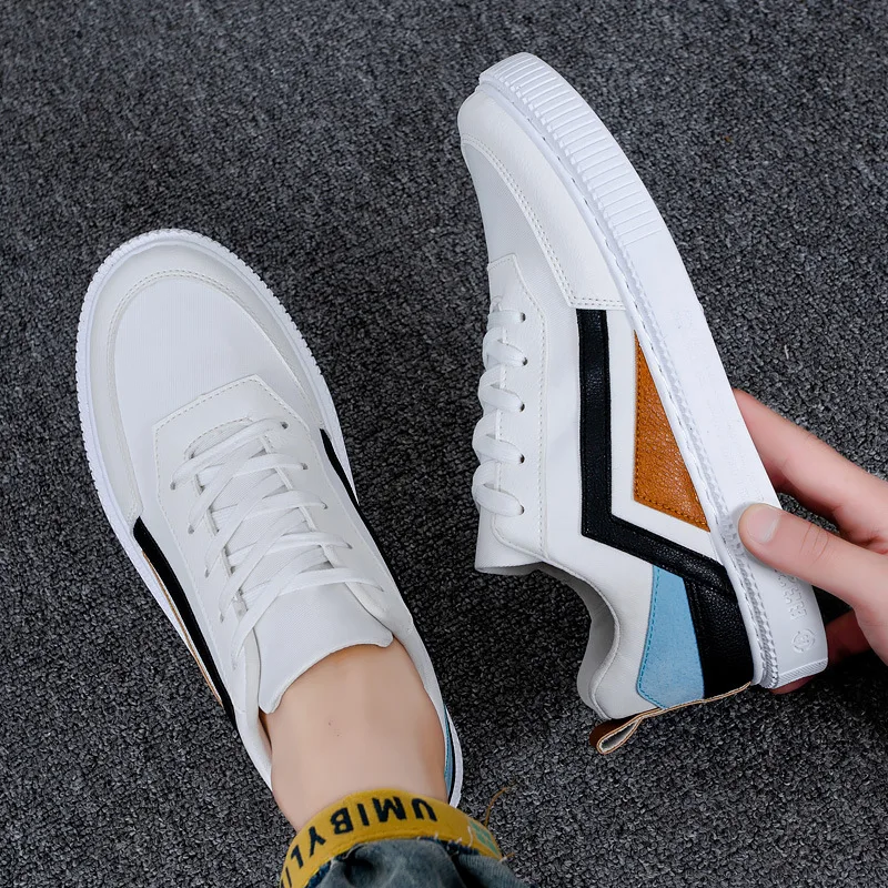 

2020 New Men white Sneakers Man Casual Shoes Breathable Tenis Trainers Sports Running Mens Sneaker Walking Flat Shoes NANX249