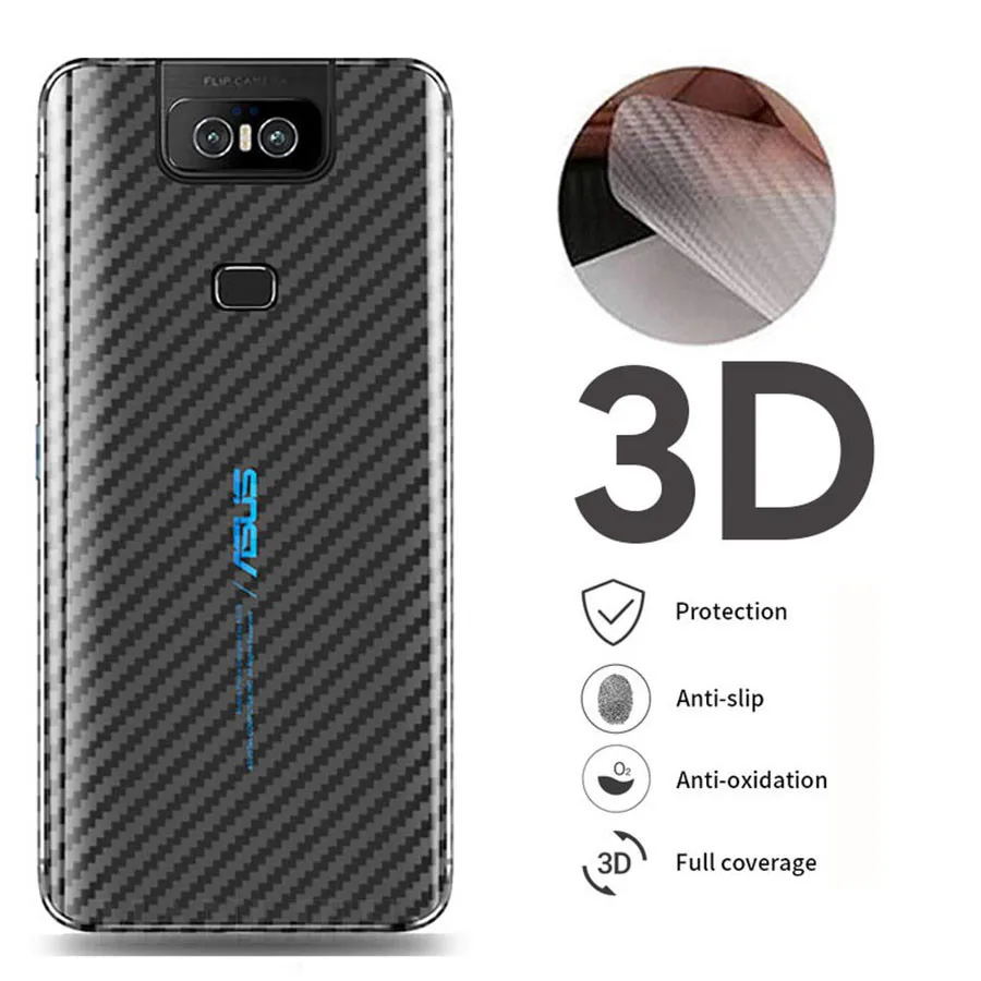 3D задняя крышка из углеродного волокна для Asus Zenfone 6 ZS630KL ZE620KL 5Z ZS620KL Max Pro M2 ZB631KL (M1)
