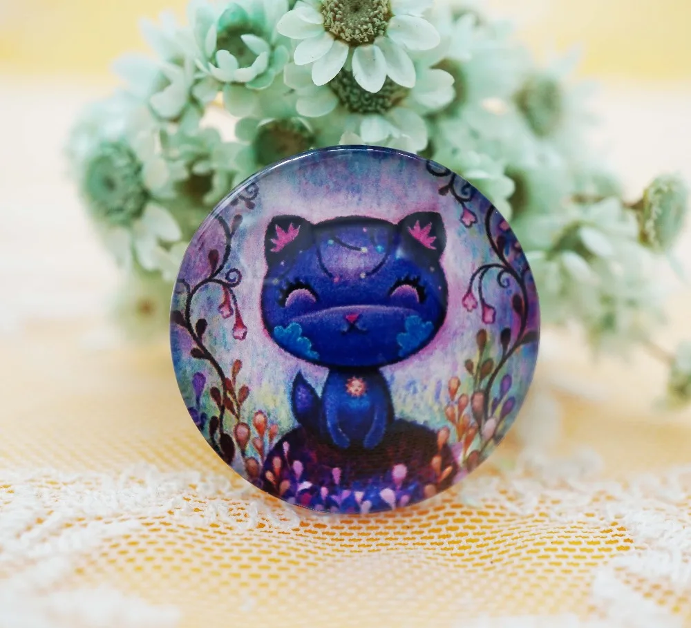 

10PCS 8-20mm Round Cute Cat Glass Cabochon for make bracelet necklace Jewelry for women earring pins brooch craft supply