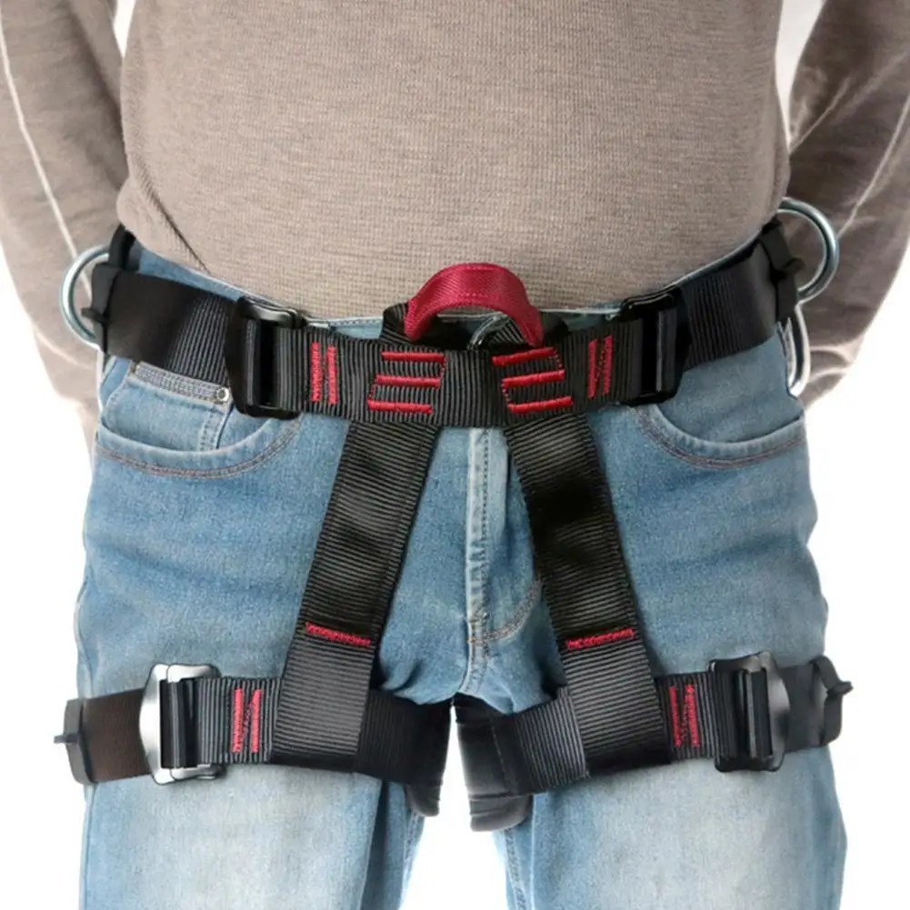 

Professional Outdoor Sports Safety Belts Downhill Safety Outdoor Belts, Half-length Protection, Belts Climbing Rock Waist F T6D9