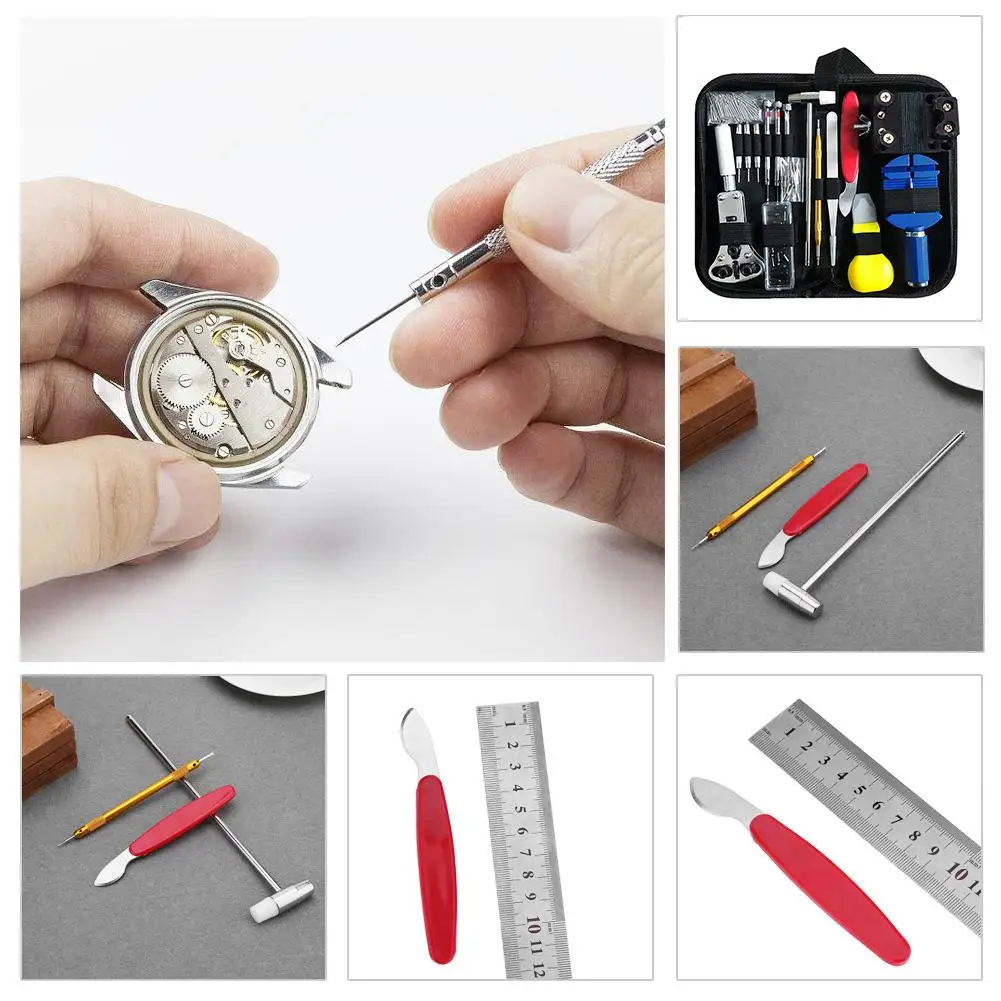 Набор инструментов для ремонта часов 147 шт. съемник звеньев браслета прибор