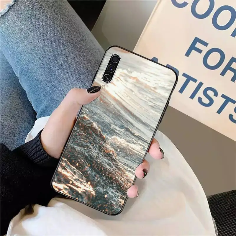 

beautiful sea Beach coconut tree art Phone Case For Samsung galaxy S 9 10 20 A 10 21 30 31 40 50 51 71 s note 20 j 4 2018 plus