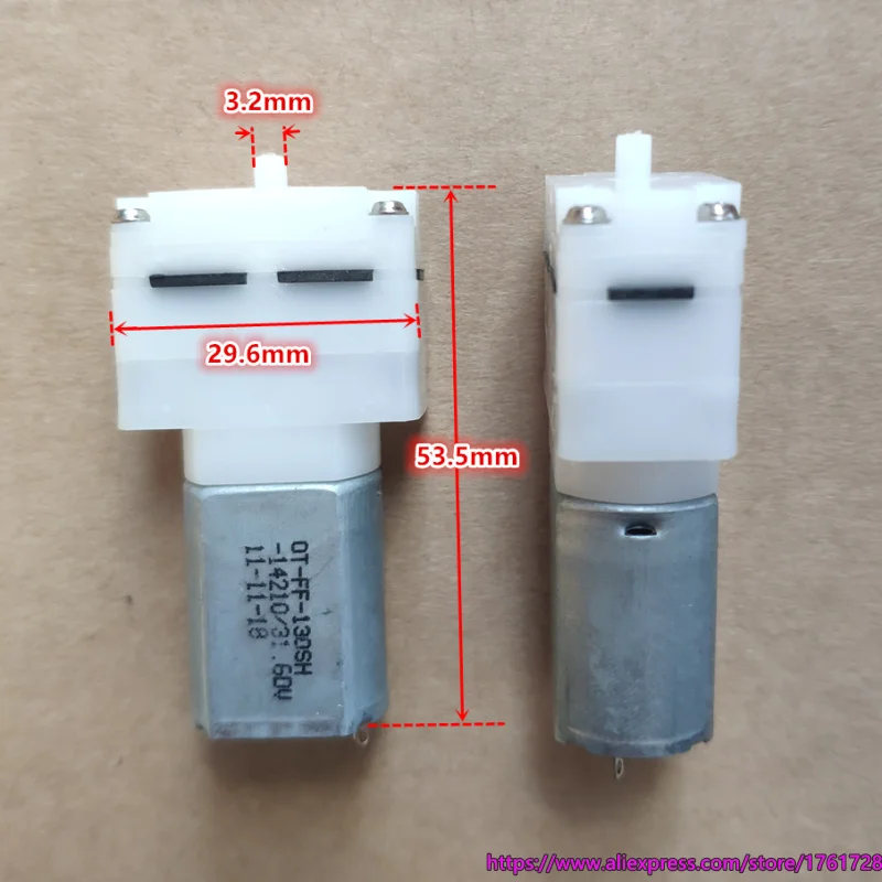 Микро 130 воздушный насос DC3V 4 2 V 5V Мембранный Насос FF 130SH отверстия 3 мм измерять