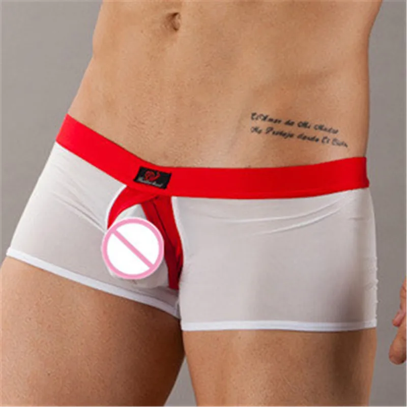 Мужское нижнее белье WJ прозрачные супертонкие тканевые шелковые U-выпуклые