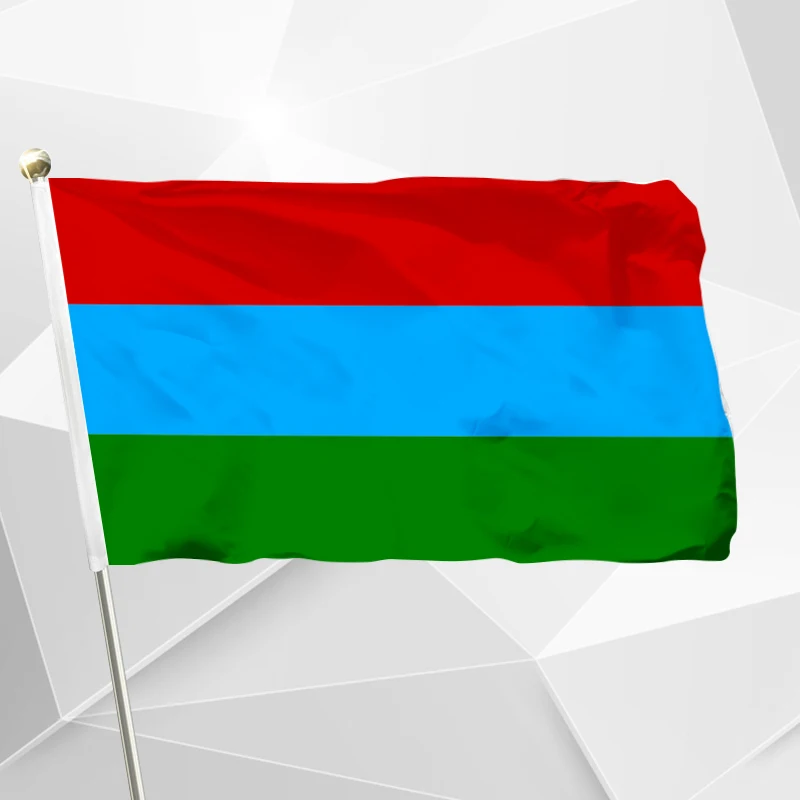 Флаг Карелии России 90x150 см 3x5 футов 120 г 60x90 21x14 Баннер|flags flags|flag russiarussia flag |