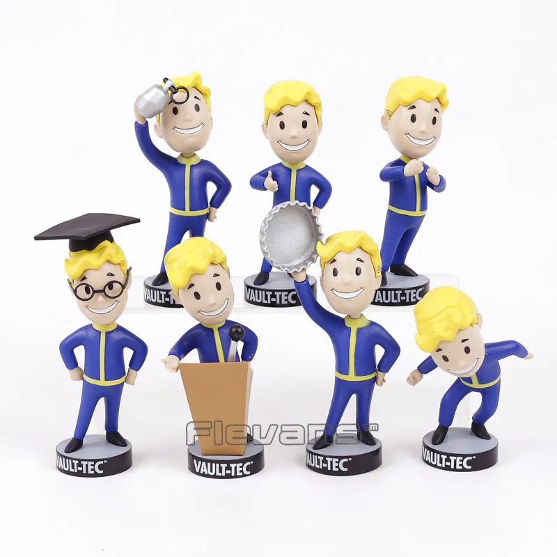 Fallout Vault Boy Кукла с бобальной головой ПВХ экшн фигурка Коллекционная модель