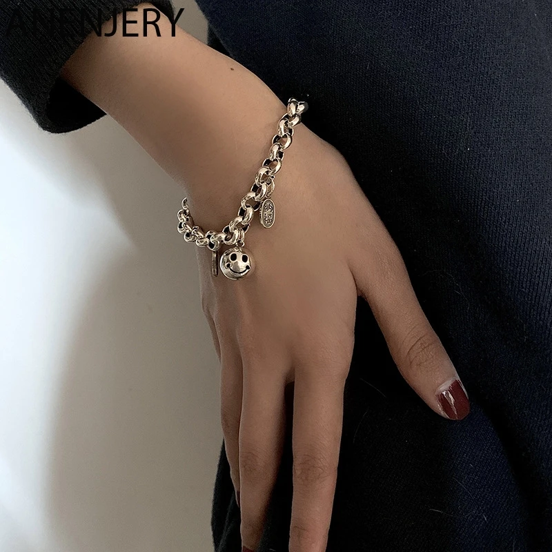 

Женский браслет с круглым шариком, из серебра 925 пробы