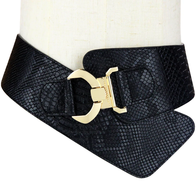 Ремень на талию H3266 женский широкий винтажный пояс обрезанный свитер эластичная