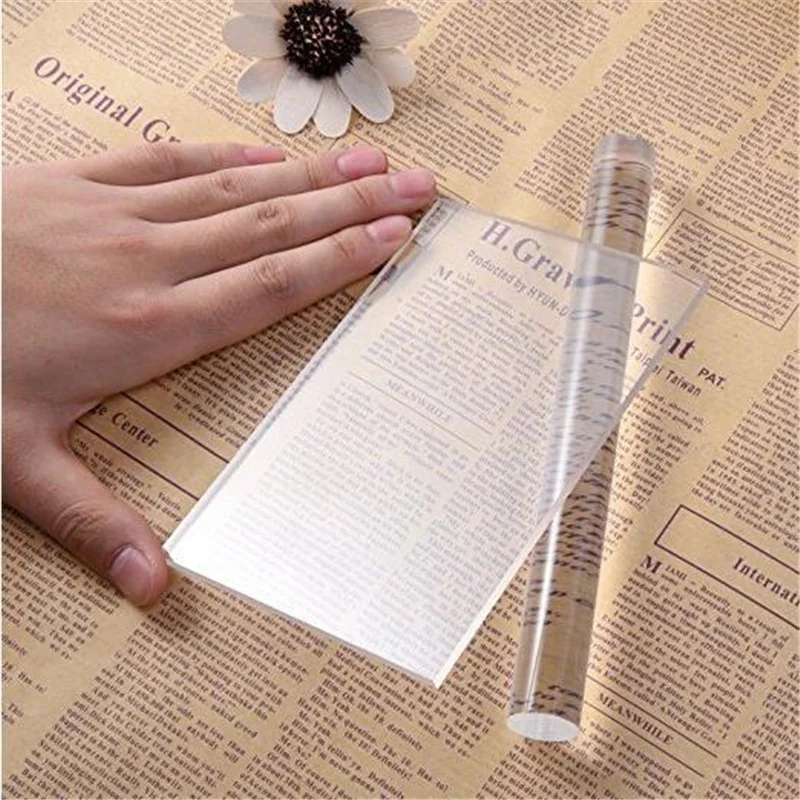 

Solid Clay Rolling Pin Acrylic Clay Roller DIY Modelling Clay Tools Sculpey Polymer Clay Art Craft Accessories