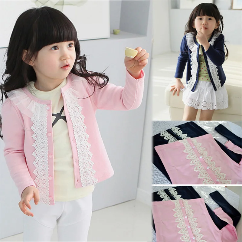 На весну и осень тонкая детская одежда кардиган для девочек Детское пальто с