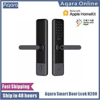 Aqara N200 Smart Door Lock Fingerprint Password  Bluetooth NFC Unlock Smart Linkage With Doorbell Works With Mijia Apple HomeKit